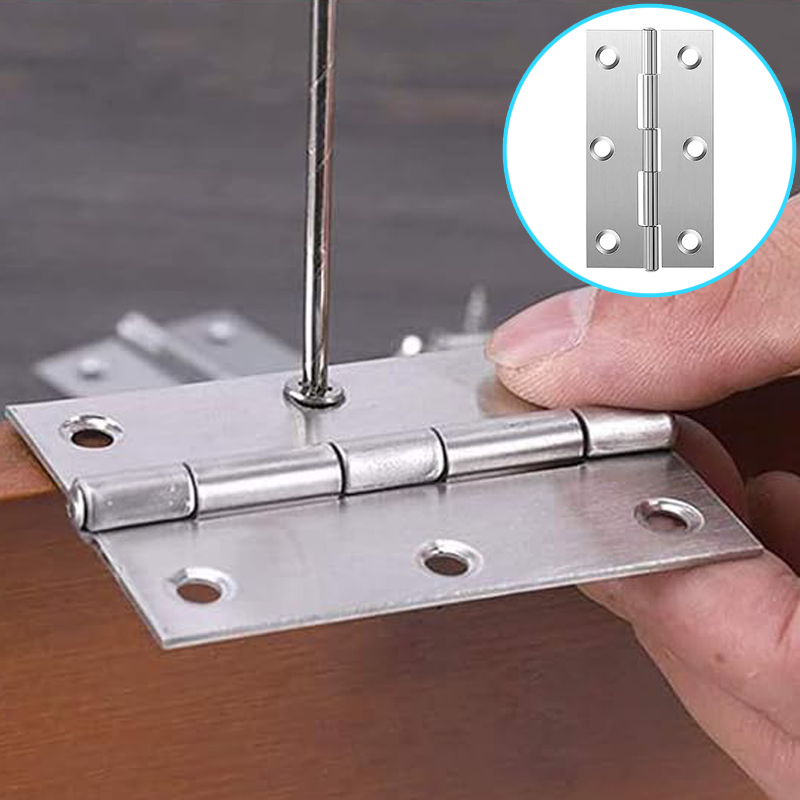 Furniture And Hardware Supplies - 10 cerniere piatte in acciaio inossidabile,
