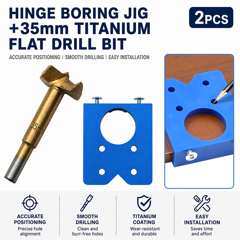 Furniture Hardware Replacement Parts - Jig per Foratura Cerniere 35mm, Punta