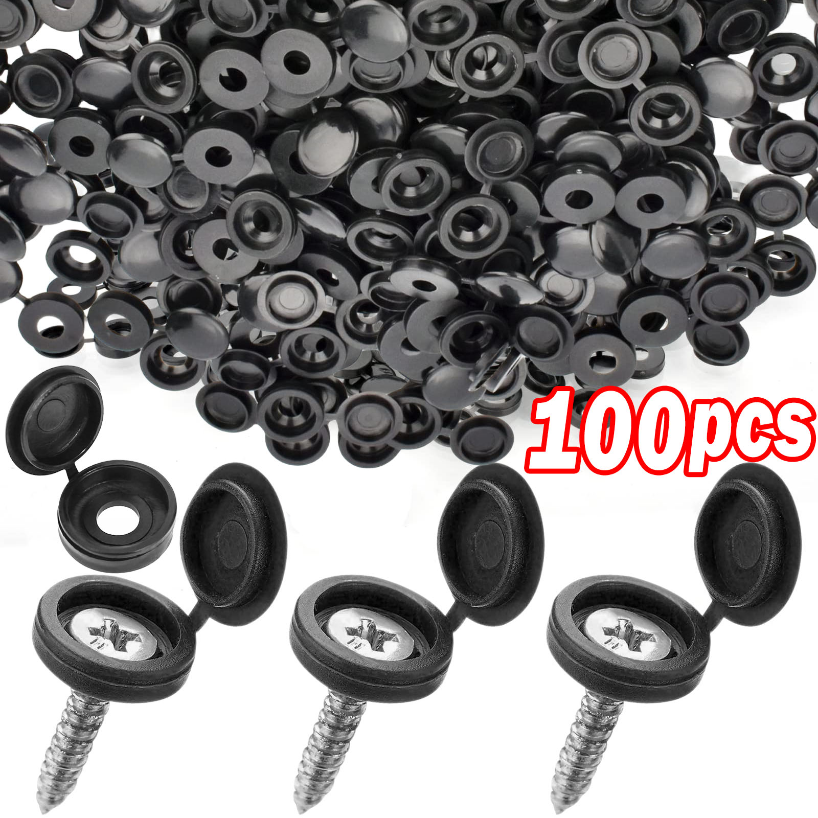 Furniture Hardware Replacement Parts - 5/100PCS Tappo a vite in plastica