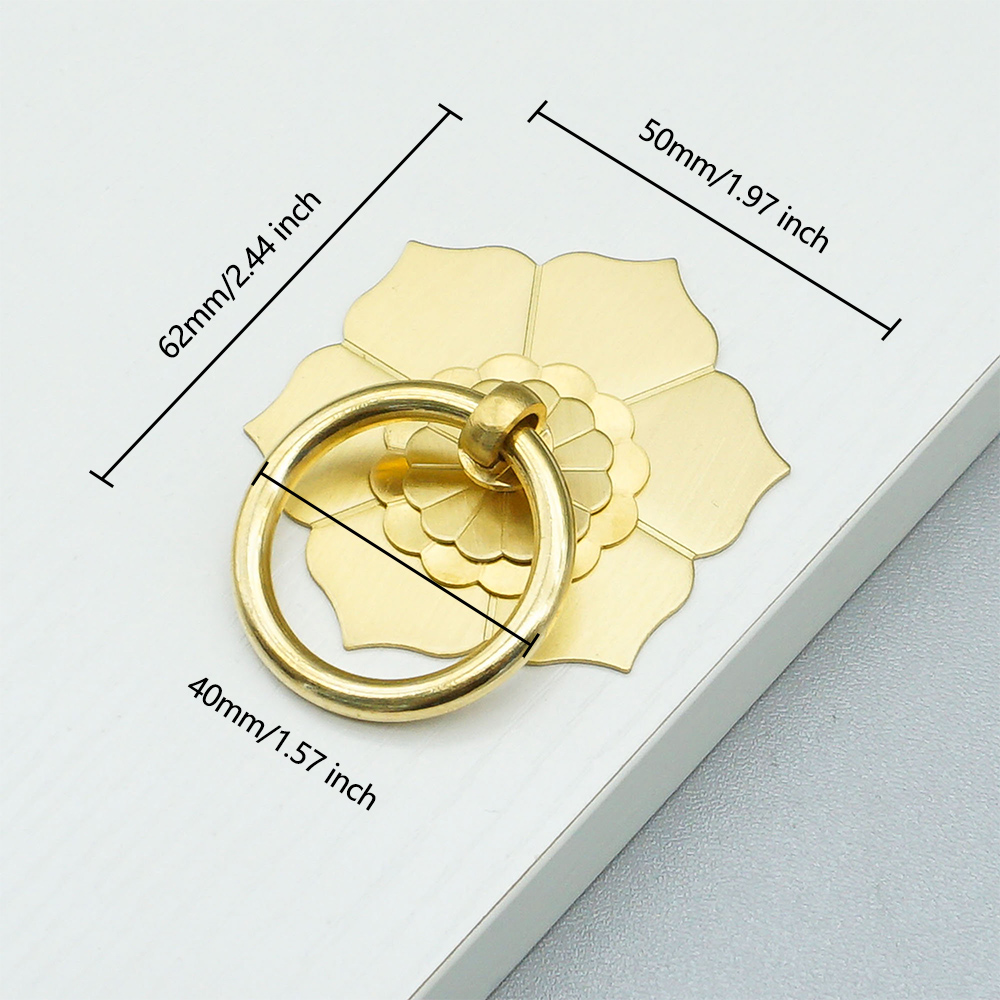 Unique Furniture Hardware - Manopole per porte dell'armadio in ottone