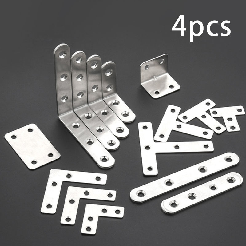 Furniture Hardware Fasteners - 4 pezzi staffe angolari connettore per