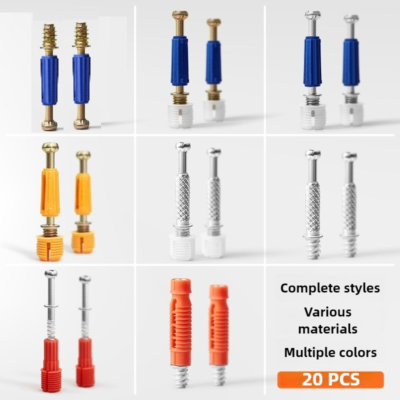 Furniture Hardware Fasteners - 20 pz Connettori a vite tre