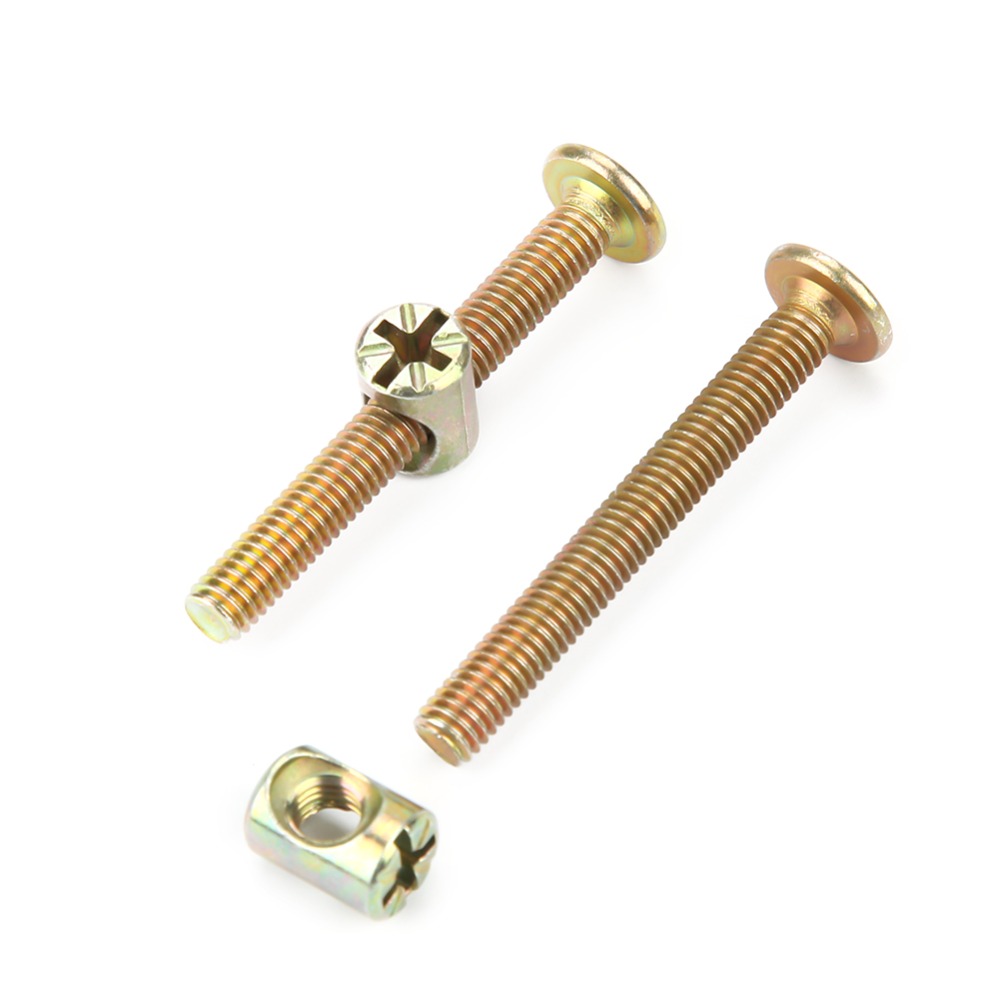Furniture Hardware Barrel Nut - 10 set di bulloni universali a