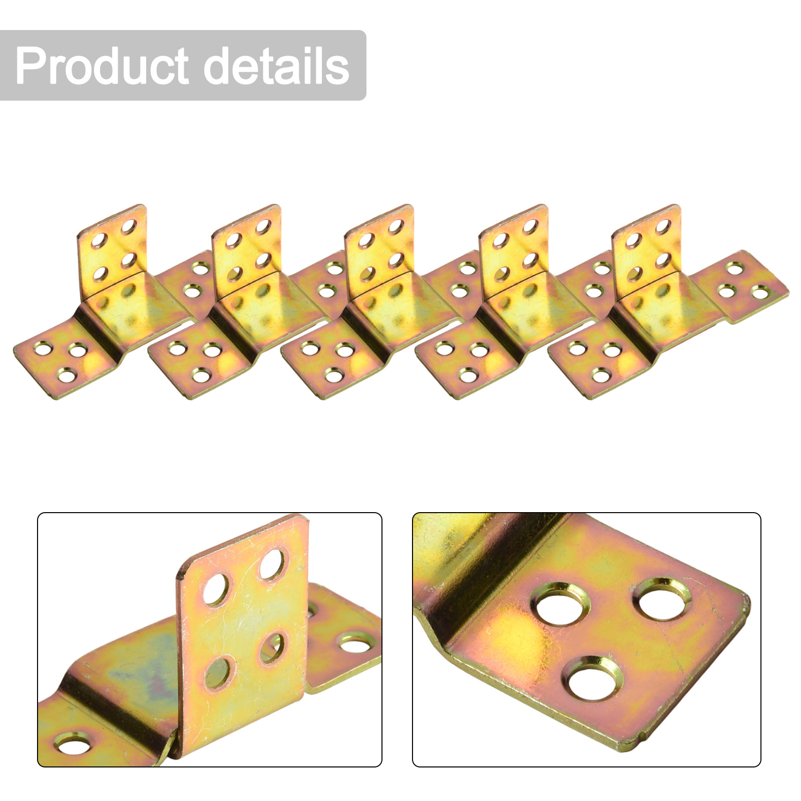 Furniture Hardware Fasteners - 5 Pezzi Staffe in Metallo per