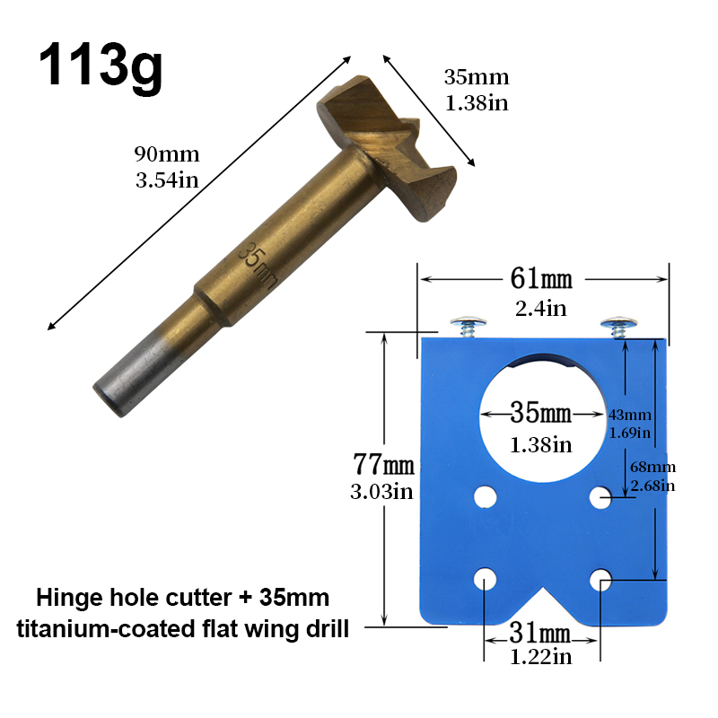 Jig per Foratura Cerniere 35mm - Furniture Hardware Replacement Parts recensione e prezzo