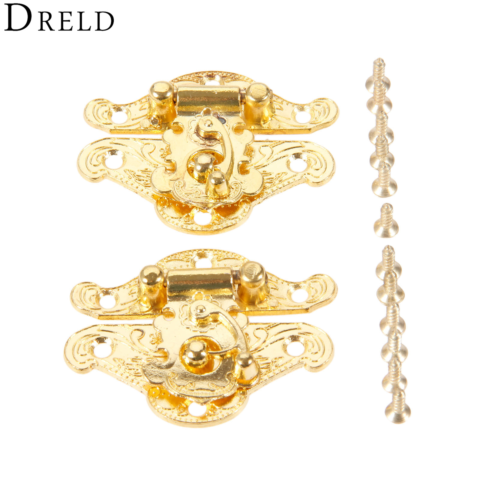 DRELD 2 pezzi scatola d'oro an - Furniture Hardware Tools recensione e prezzo