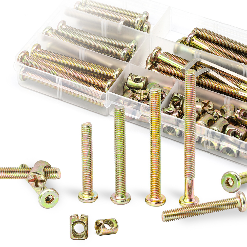 Set di Viti per Mobili con Tes - Furniture Hardware Barrel Nut recensione e prezzo