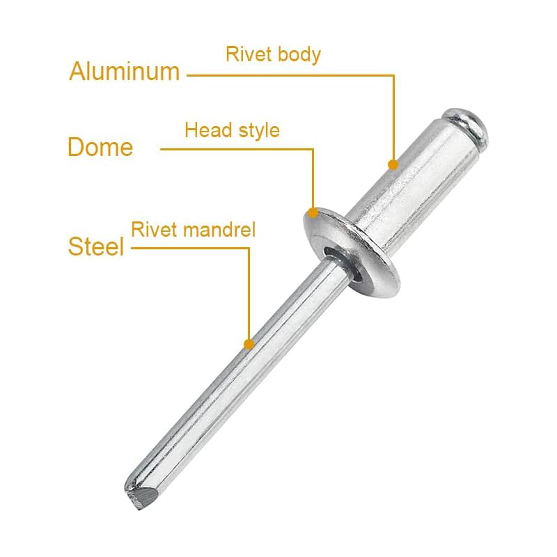 Rivetti ciechi con testa a cup - Furniture Hardware Fasteners recensione e prezzo