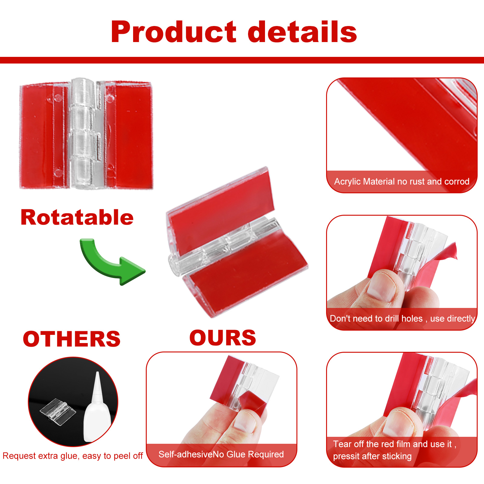 10/20 pz cerniere pieghevoli c - Furniture Hardware Replacement Parts recensione e prezzo
